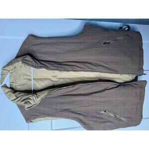 Eddie Bauer puffer vest in brown vintage grandpa vibes size L/XL